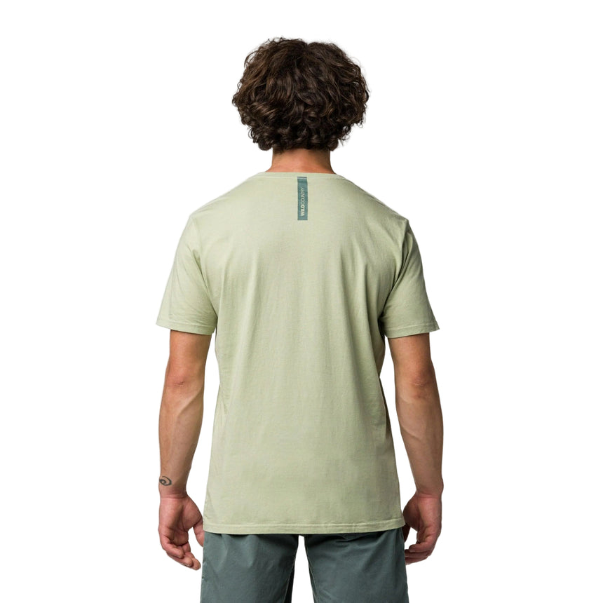 Wild Country Climbing Heritage Men's T-Shirt Jade - Back Fit on Model