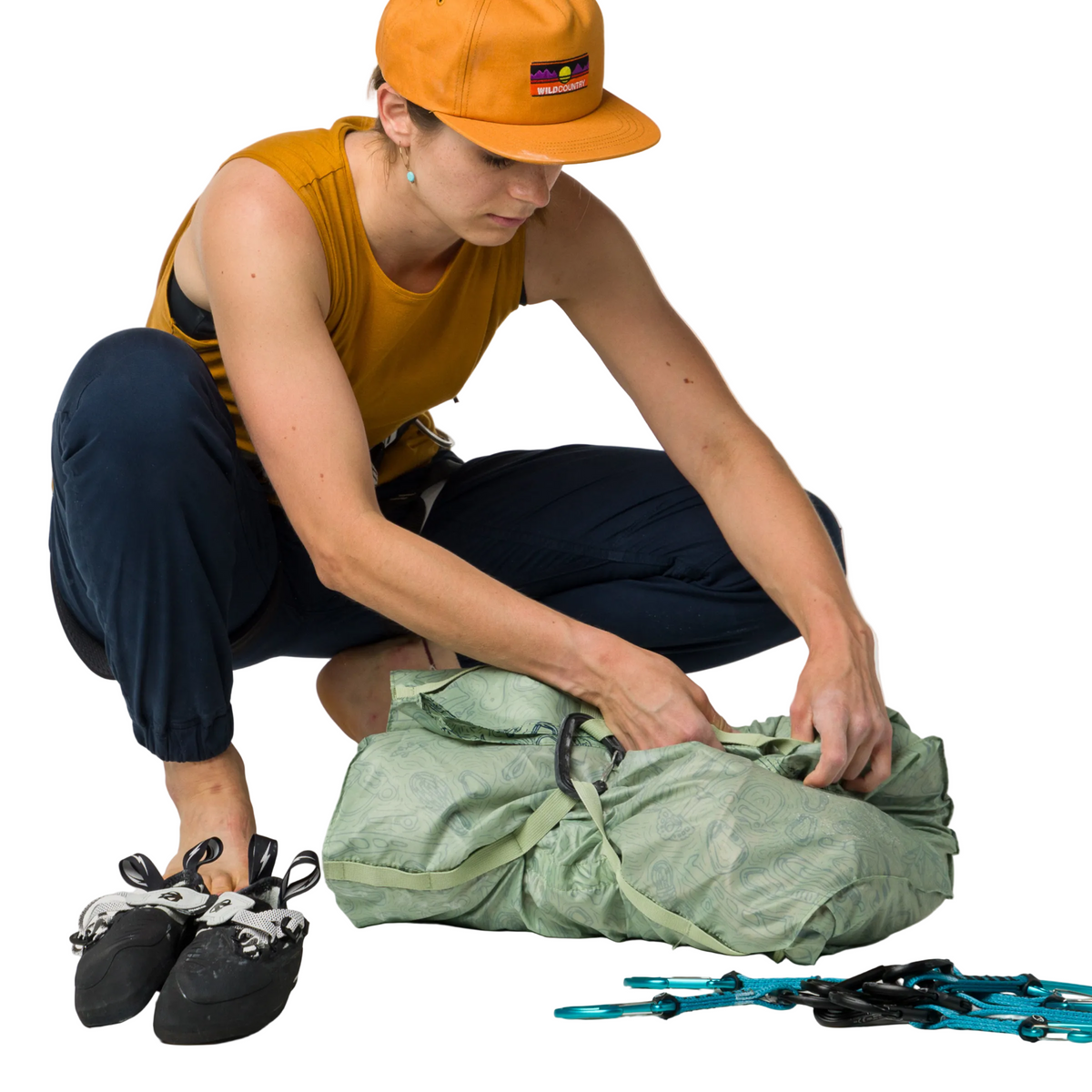 Wild Country Climbing Rope Tarp with Rope Folded into Tarp