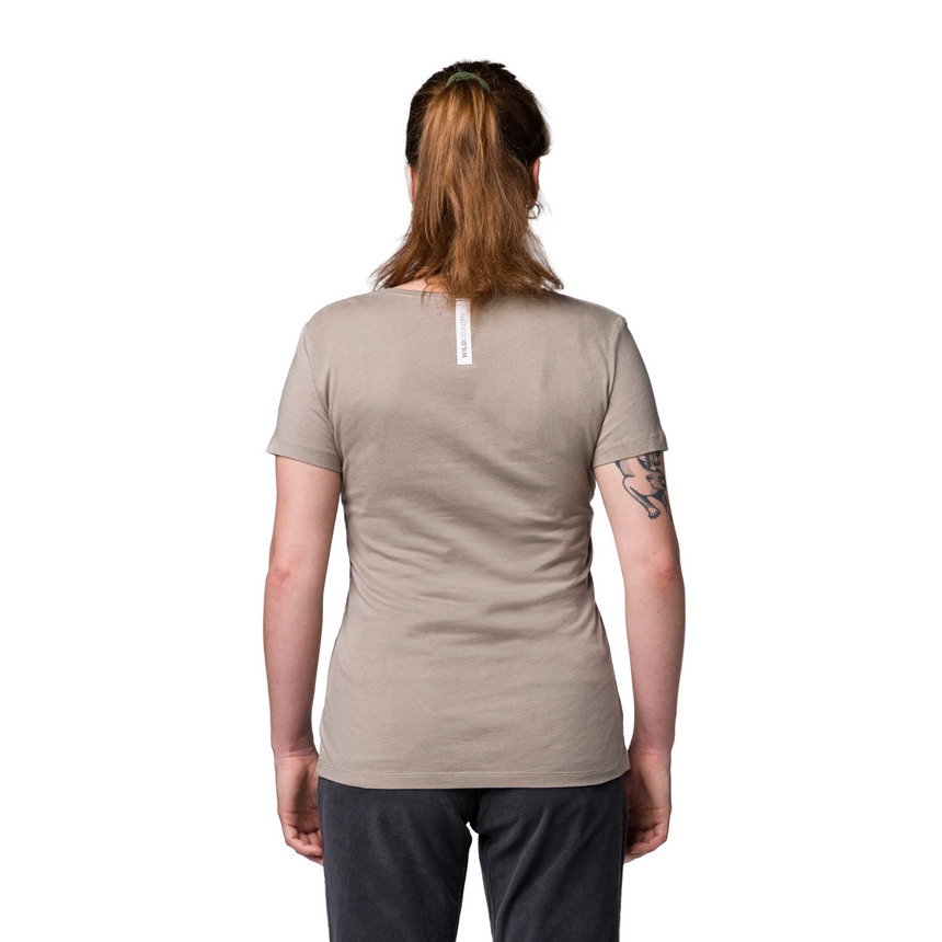 Wild Country Climbing Stamina Women's T-Shirt Brindle - Model Back View