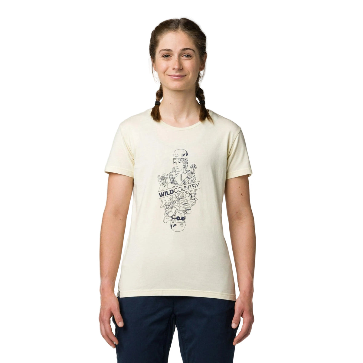 Wild Country Climbing Stamina Women's T-Shirt Quartz - Model Front View