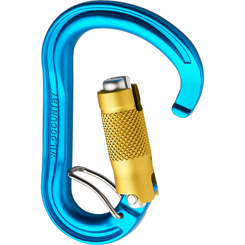 Wild Country Climbing Xenon HMS Trilock Belay Carabiner - Full Front View Unclipped
