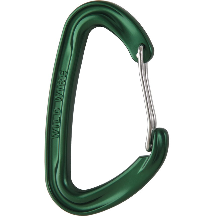 Wild Country Climbing Wildwire Carabiner Outdoor Action Green - Side