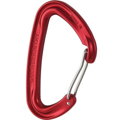 Wild Country Climbing Wildwire Carabiner Outdoor Action Red - Side