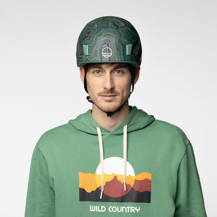 Wild Country Climbing Syncro Helmet Outdoor Action Yosemite - Front Fit on Model
