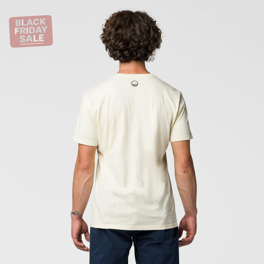 Wild Country Climbing Stamina T-Shirt Man Outdoor Action Quartz - Back Fit on Model