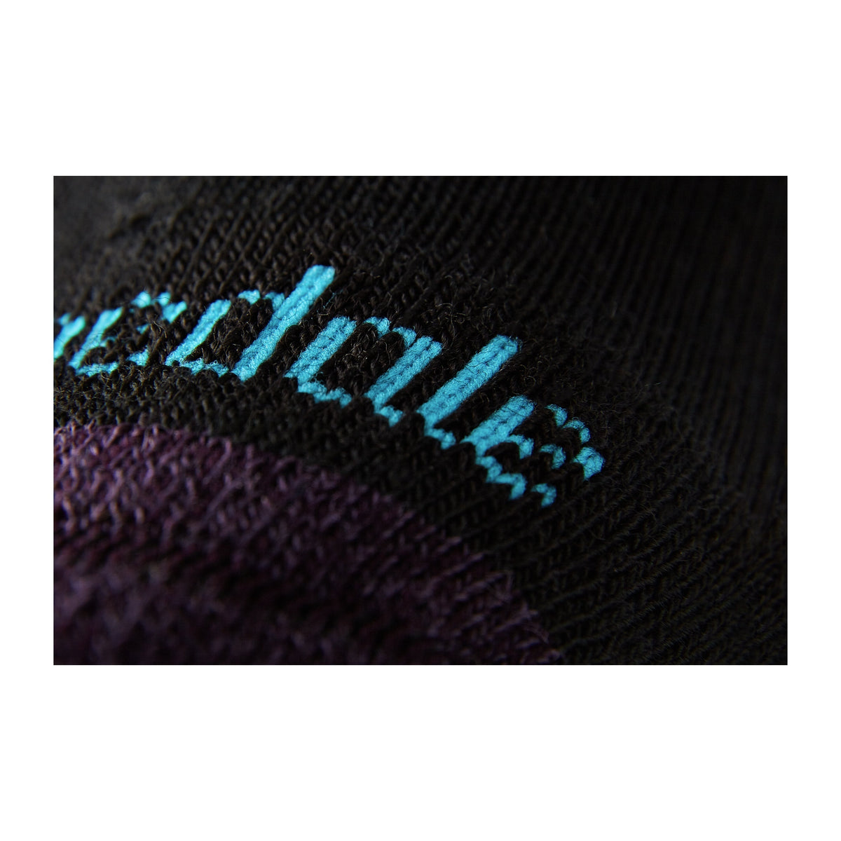 Bridgedale Women's Hike Lightweight Merino Performance Boot Socks in Black/Purple, alternate view 4