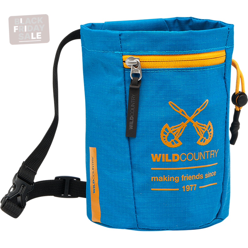 Wild Country Climbing Syncro Chalkbag Outdoor Action Reef - Front Angled
