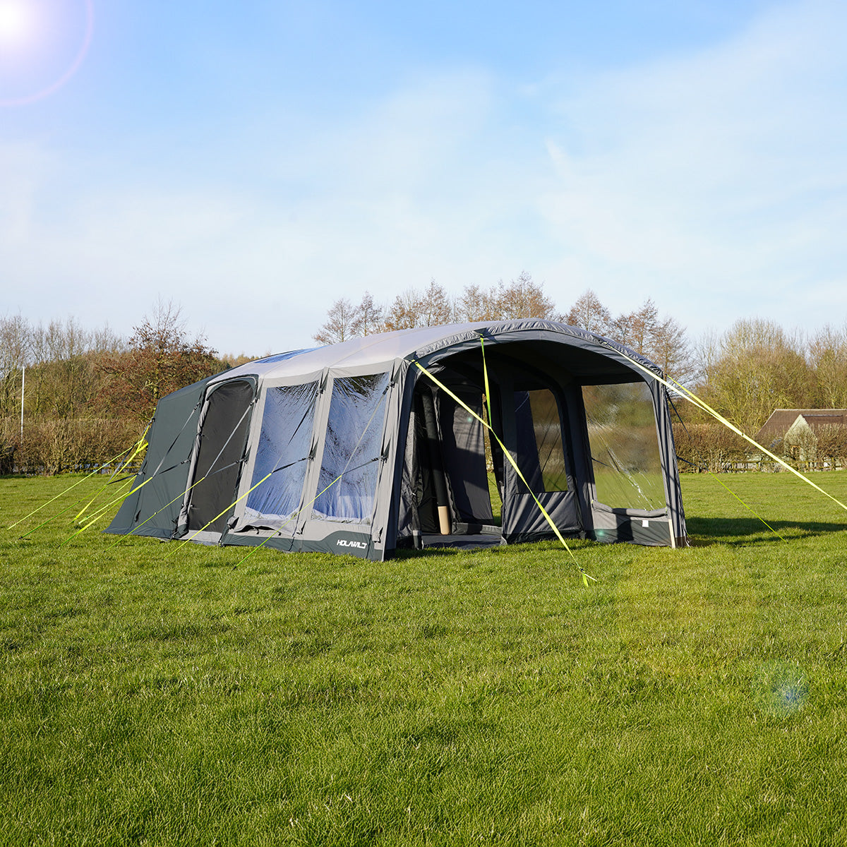 Holawild AIRTEK SHERWOOD 5.0 AC Inflatable Family Tent - Sherwood 5.0 A.C Front Empty View