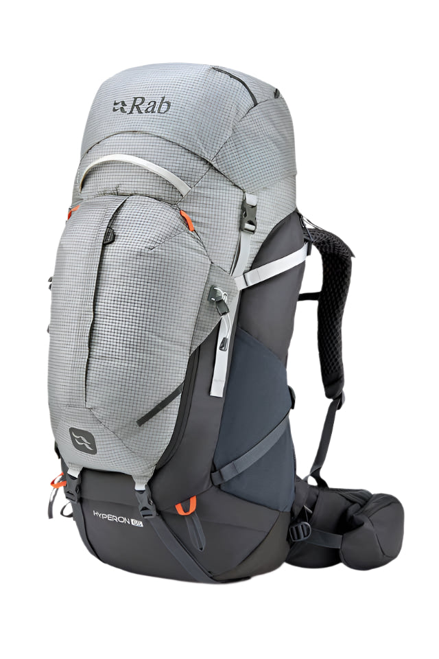 Rab Hyperon 65L Trekking Pack in Dark Pewter/Anthracite - front