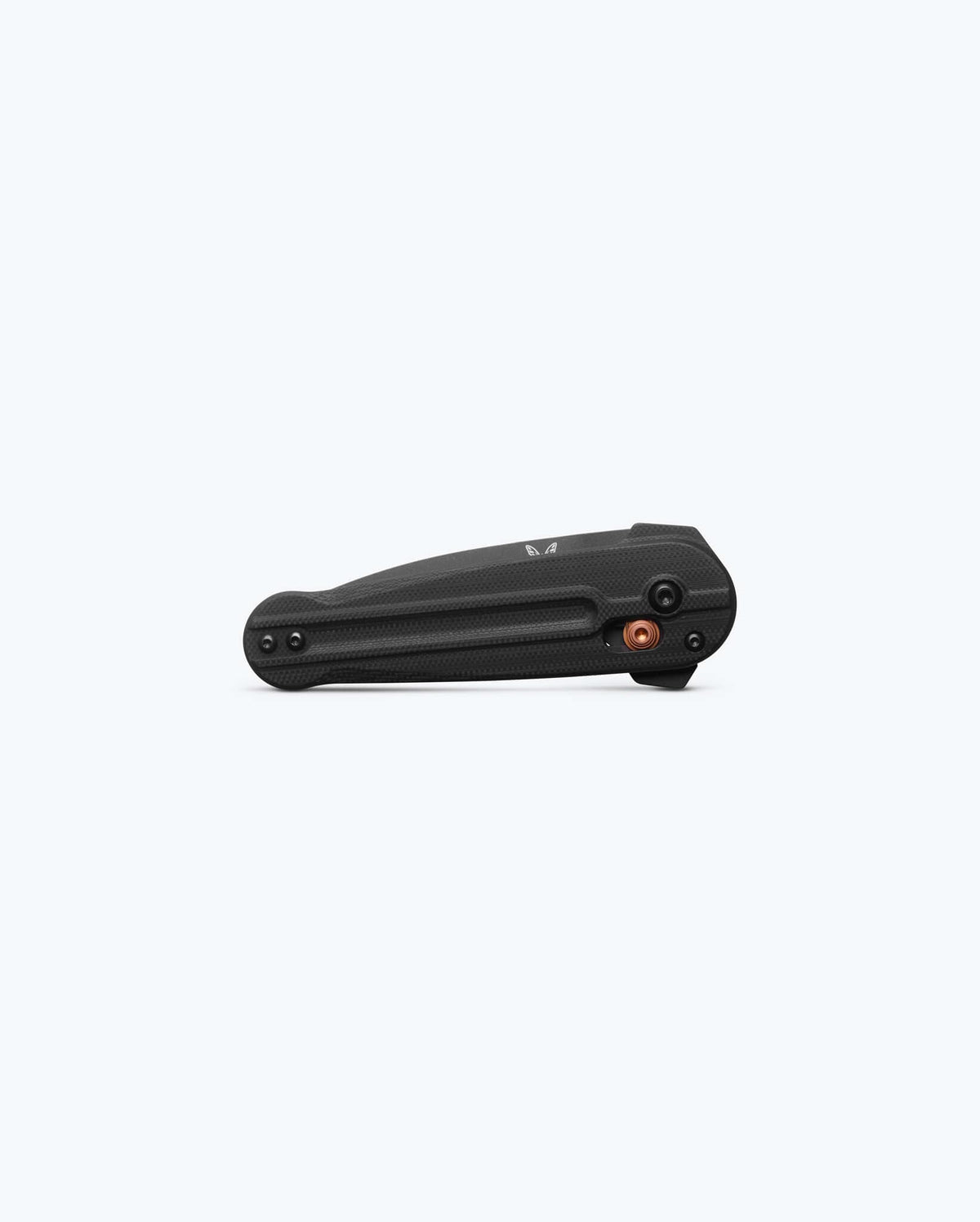 Benchmade Lowden black G10 knife, closed view