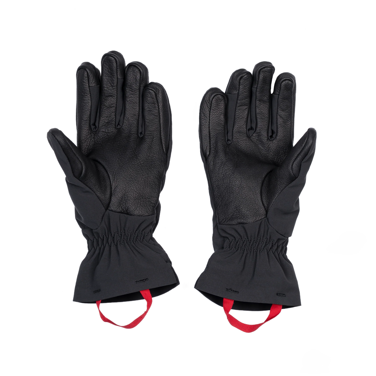 Mountain Equipment G2 Alpine Women's Glove in Black/Shadow - back view showing pre-curved fingers