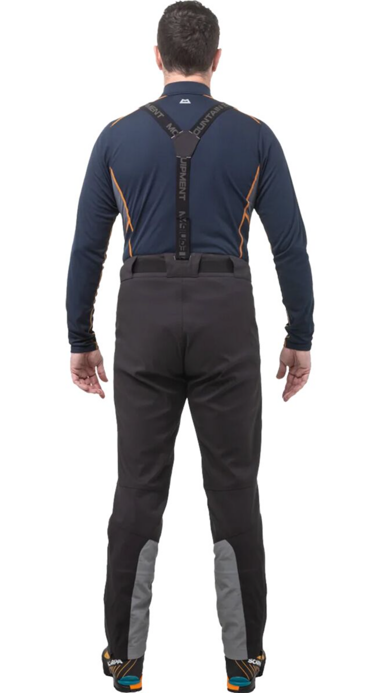 Mountain Equipment G2 GORE-TEX Mountain Men's Pant in Black - left side view showing thigh vent