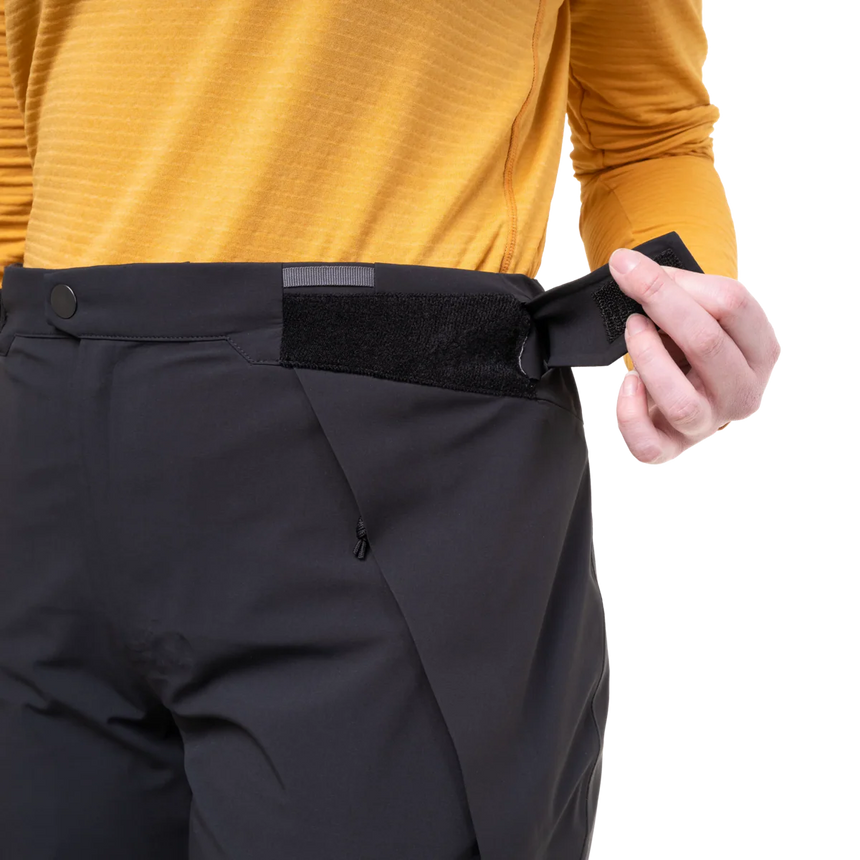 EXOLITE XP stretch softshell fabric detail on Mountain Equipment G2 Mountain Women's Pant in Black