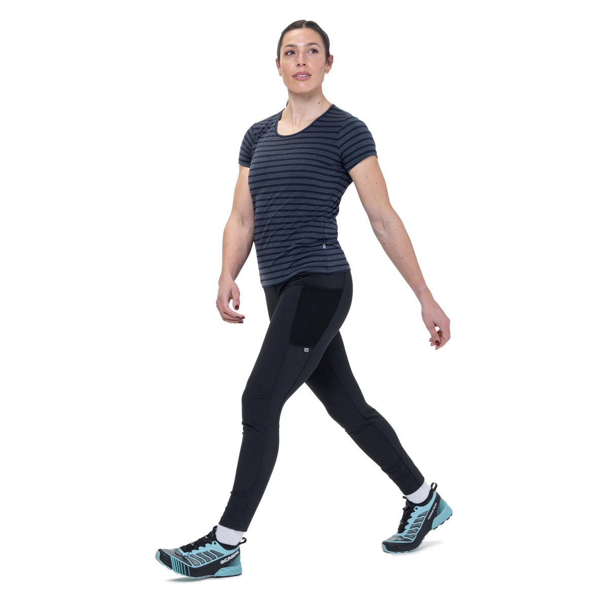 Mountain EquipmentMountain Equipment Groundup Stripe Women's TeeOutdoor Action