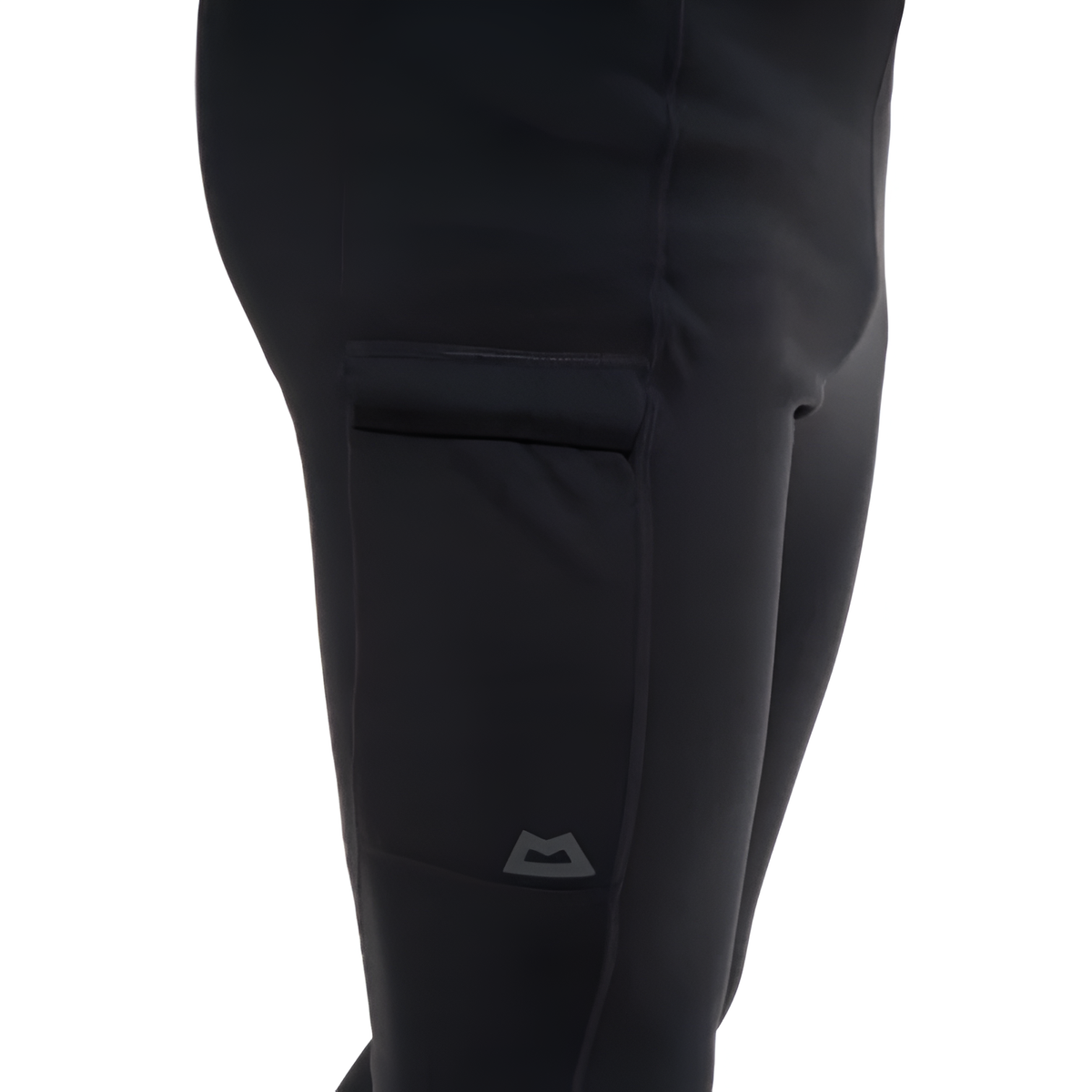 246 g/m² stretch Powerfleece brushed back fabric detail on Mountain Equipment Jorasses Lite Men's Tight in Black
