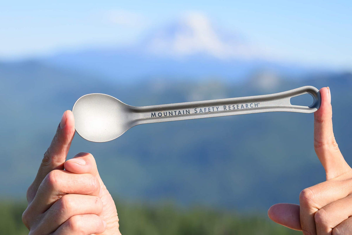 MSR Titan Long Spoon bikepacking lifestyle image