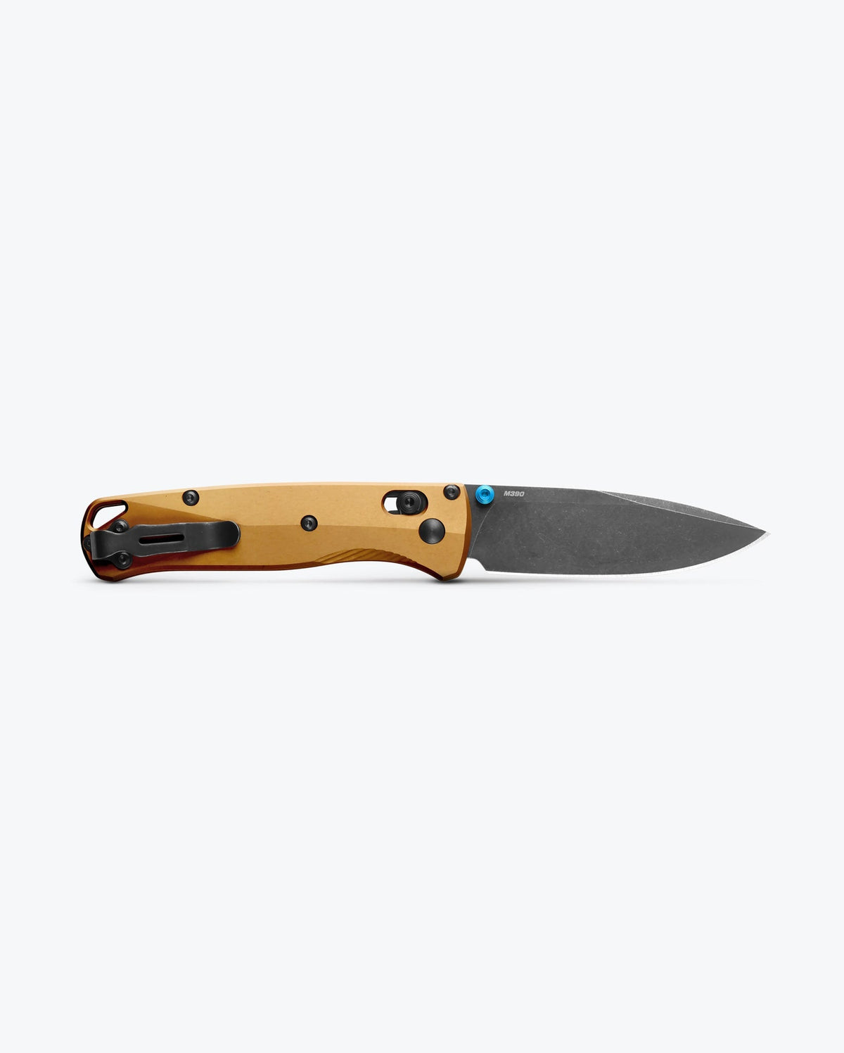 Bugout® Burnt Brass Aluminum - Back Open View | Benchmade Knife Co.