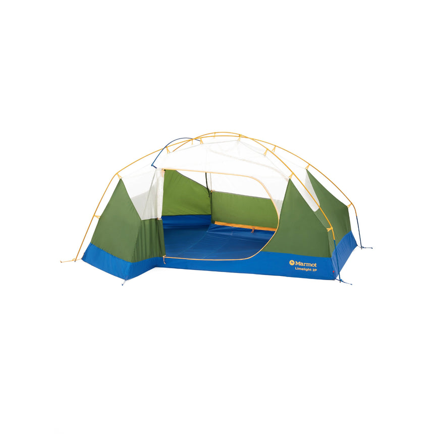 Marmot Limelight 2P Tent front with no fly Foliage/Dark Azure