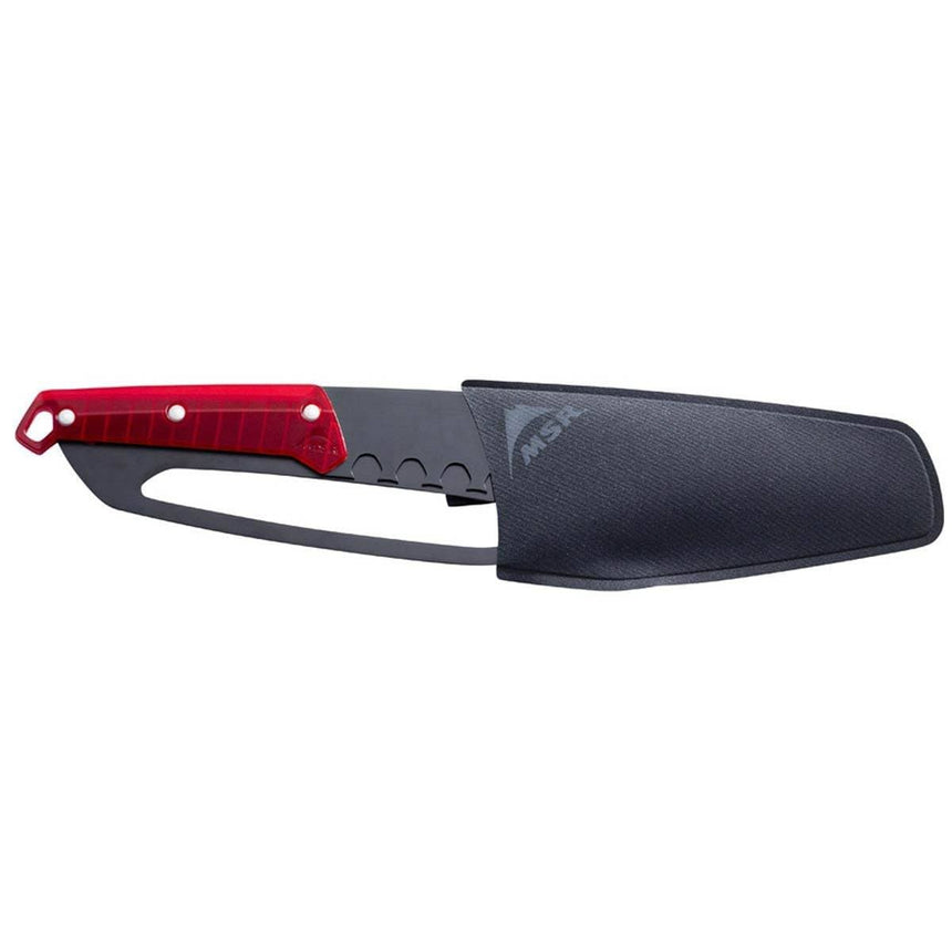 MSR Basecamp Snow Shelter Saw Outdoor Action- with sheath