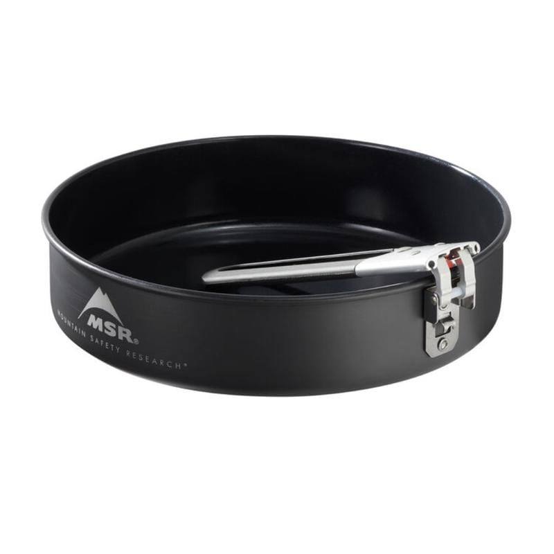 MSR Ceramic Skillet Outdoor Action- foldable handle