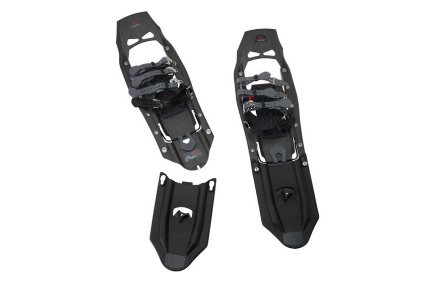 MSR Evo Tails Outdoor Action- product on snowshoes