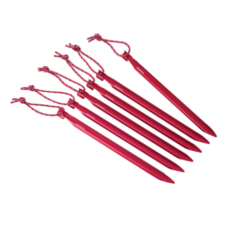 MSR Groundhog Tent Stake kit Outdoor Action- set of 6