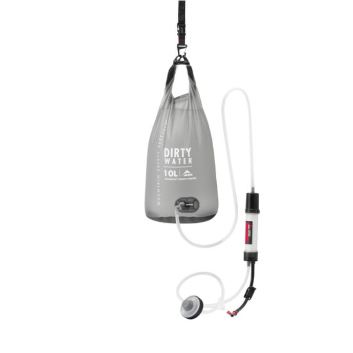 MSR Guardian™ Gravity Purifier Outdoor Action- Dirty Water Reservoir