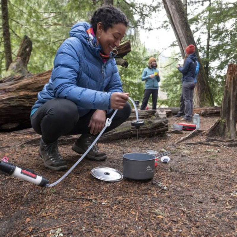 MSR Guardian™ Gravity Purifier Outdoor Action- using the product