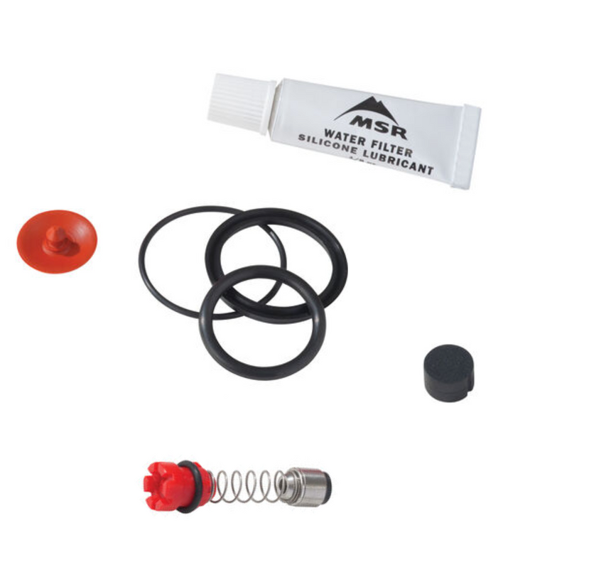 MSR Guardian Pump Repair Kit Outdoor Action- products inside the carry case