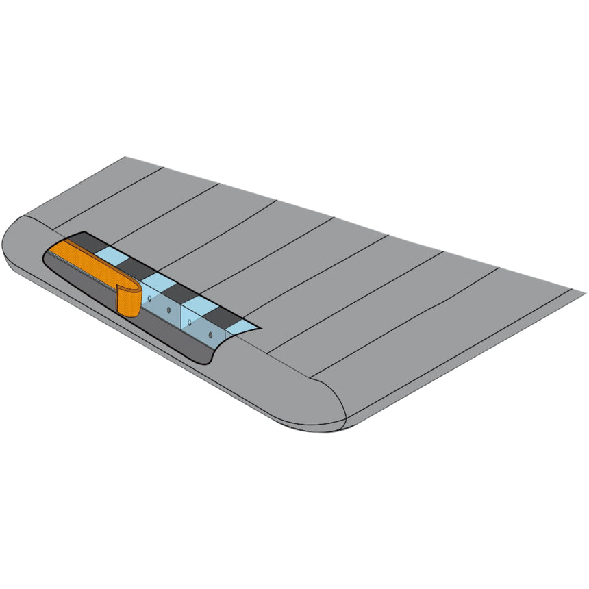 Mountain Equipment Aerostat Synthetic 7.0 Sleeping Mat (R4.0) Ombre Blue- End Baffle