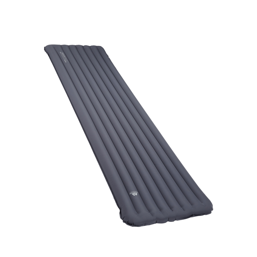 Mountain Equipment Aerostat Synthetic 7.0 Sleeping Mat (R4.0) Ombre Blue- Full Length (Angled)