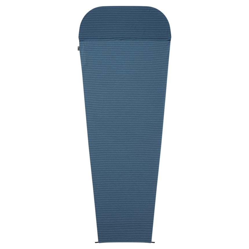 Mountain Equipment Groundup Mummy Sleeping Bag Liner Denim Blue Stripe- Product Preview