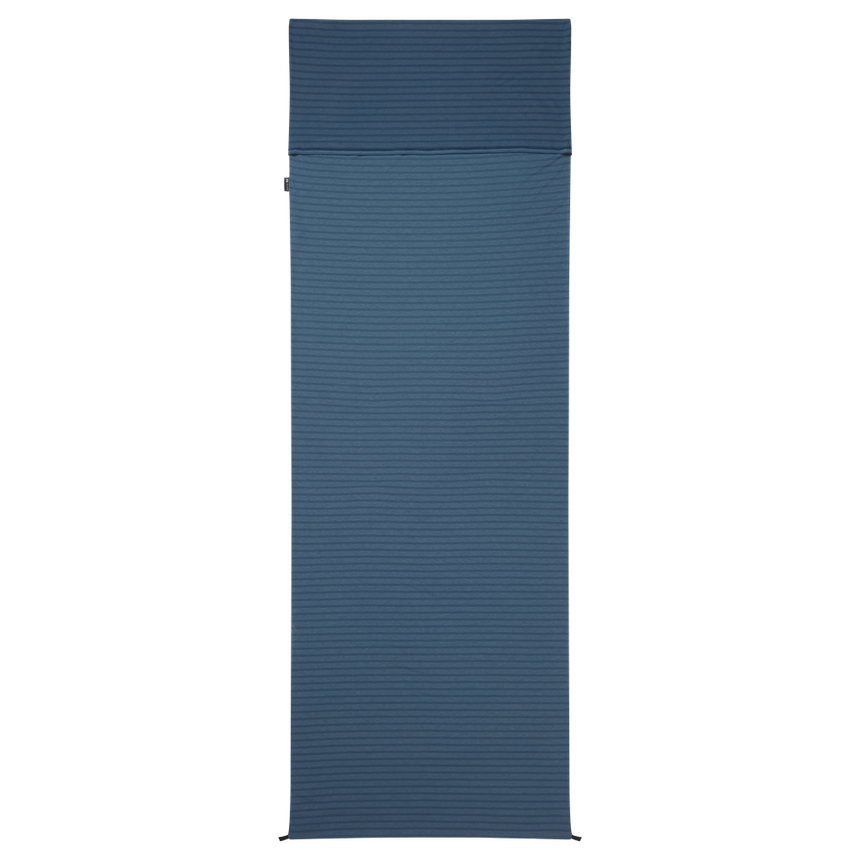 Mountain Equipment Groundup Rectangular Sleeping Bag Liner Denim Blue- Product Preview