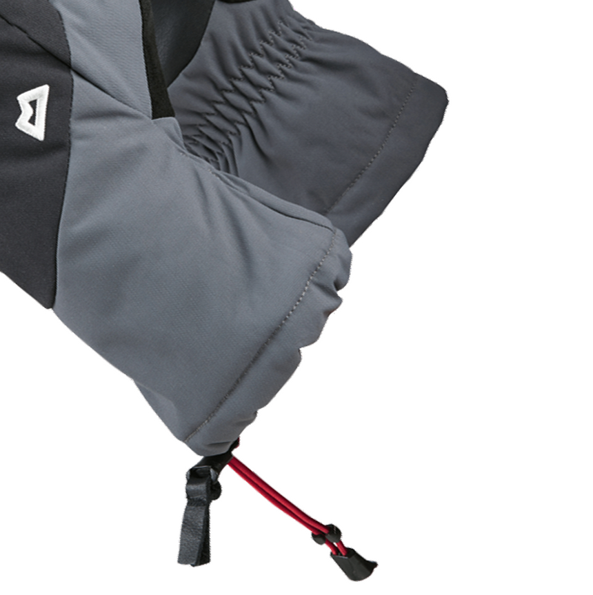 Mountain Equipment Guide Gloves Outdoor Action Shadow Black- Single-handed drawcord closure