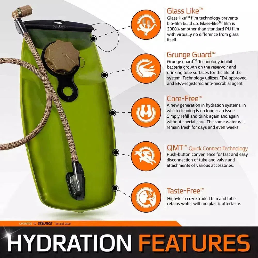 Source Transporter 2L Hydration Pack Outdoor Action