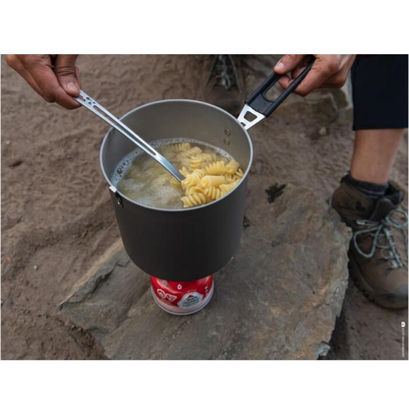MSR Trail Lite 2L Pot Outdoor Action- product in use