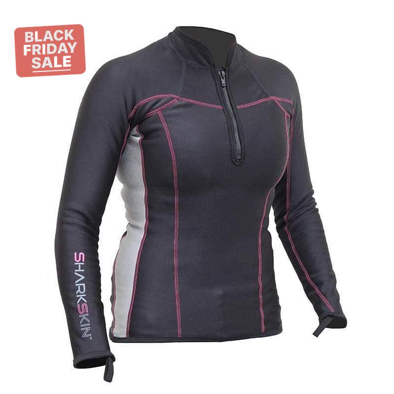 SharkskinSharkskin Chillproof Long Sleeve Top with Chest Zip - Women'sOutdoor Action