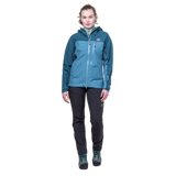Mountain Equipment Makalu GORE-TEX Women's Jacket Stellar/Majolica- front fit on model