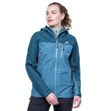 Mountain Equipment Makalu GORE-TEX Women's Jacket Stellar/Majolica- front fit on model