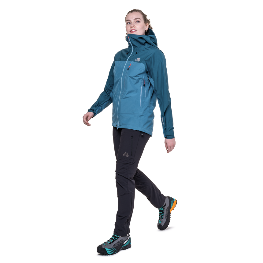 Mountain Equipment Makalu GORE-TEX Women's Jacket Stellar/Majolica- side fit on model