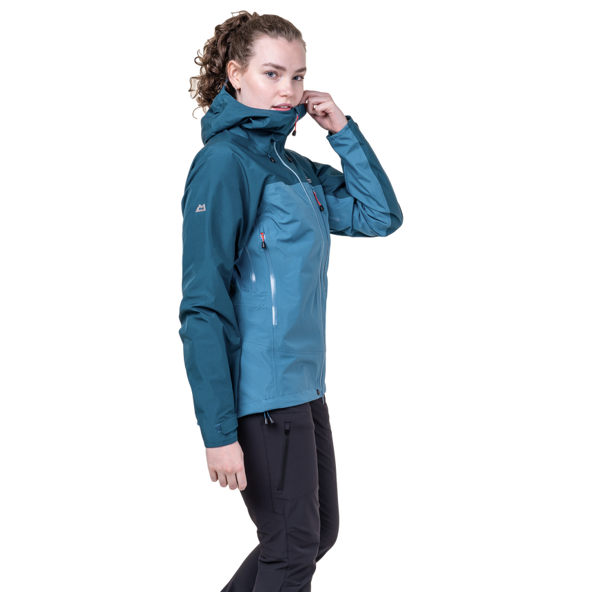 Mountain Equipment Makalu GORE-TEX Women's Jacket Stellar/Majolica- side fit on model