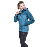 Mountain Equipment Makalu GORE-TEX Women's Jacket Stellar/Majolica- front fit on model