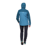 Mountain Equipment Makalu GORE-TEX Women's Jacket Stellar/Majolica- back fit on model