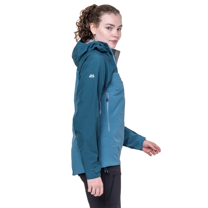Mountain Equipment Makalu GORE-TEX Women's Jacket Stellar/Majolica- side fit on model