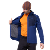 Mountain Equipment Shroud Hooded Men's Jacket Outdoor Action Admiral/Cosmos- Inner Pocket