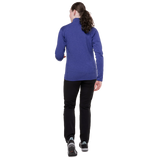 Mountain Equipment Apiro Women's Jacket Outdoor Action Clematis- Back Fit on Model