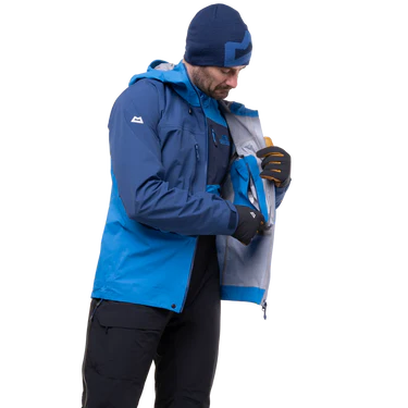 Mountain Equipment Orion Men's Jacket Outdoor Action Atlantic/Admiral- Laser-cut Inner Pocket