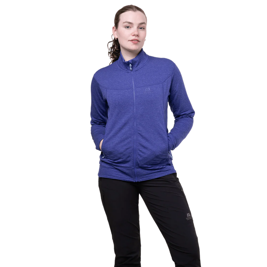 Mountain Equipment Apiro Women's Jacket Outdoor Action Clematis- 2 Zipped Hand Warmer Pockets