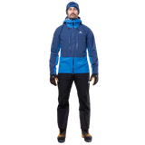Mountain Equipment Orion Men's Jacket Outdoor Action Atlantic/Admiral- Front Fit on Model