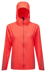 Ronhill Womens Tech Reflect Jacket Outdoor Action Hot Coral/Reflect- Front